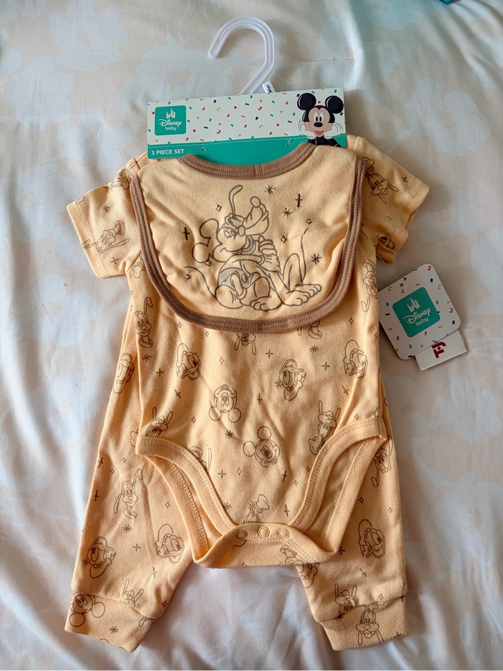 NWT - Disney Baby Mickey & Friends 3-Piece Set, 3-6 month size